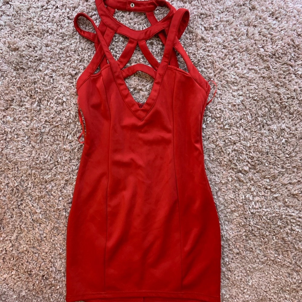 Tobi Red Mini Dress